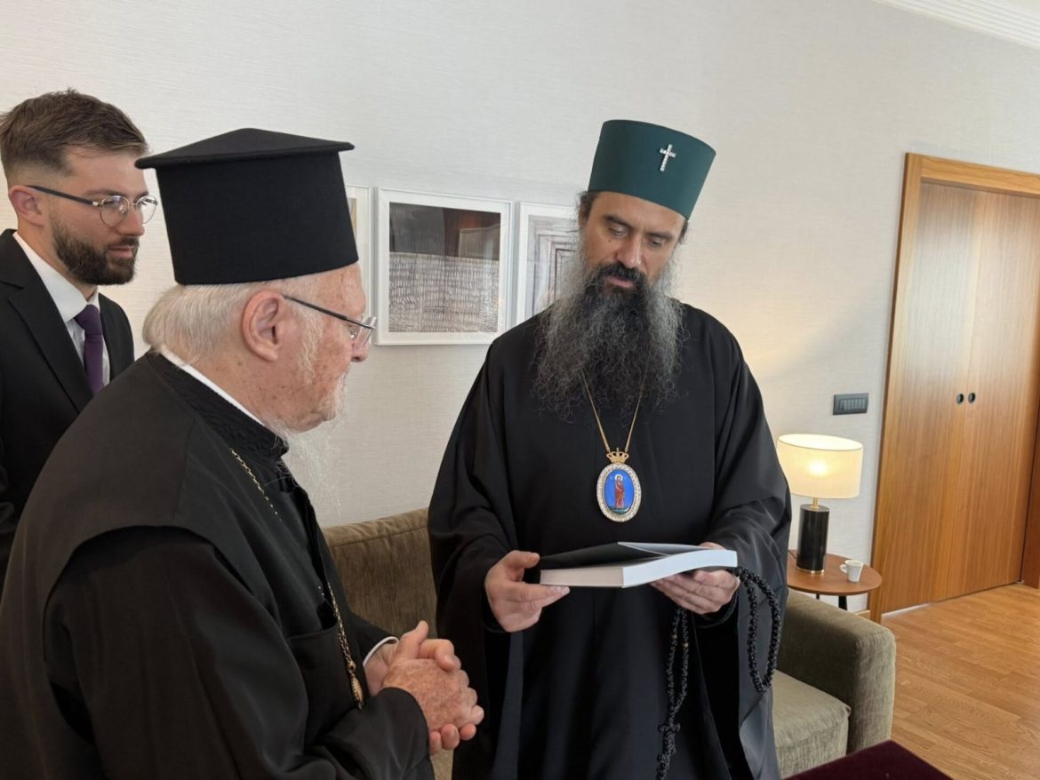 Vselenskiot Patrijarh Vartolomej I Patrijarh Daniil Na Bugarija