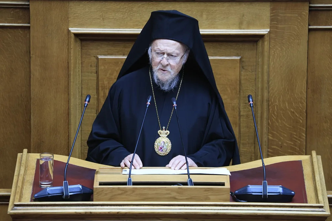 Vartolomej Vo Grchkiot Parlament Verata Ne Mozhe Da Bide Opravdanie Za Nasilstvo