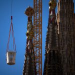 A crane lifts the upper arm of the cross onto the Tower of Jesus Christ at the Sagrada Familia in Barcelona, Spain, Friday, Feb. 20, 2026, reaching the basilica's maximum height of 172.5 meters (566 feet). (AP Photo/Emilio Morenatti) 617658781 1310626481113401 2184596971287286238 N
