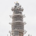 Gaudi Sagrada Familia Full Height Cross 176 Meter Tower Jesus Christ Designboom 05